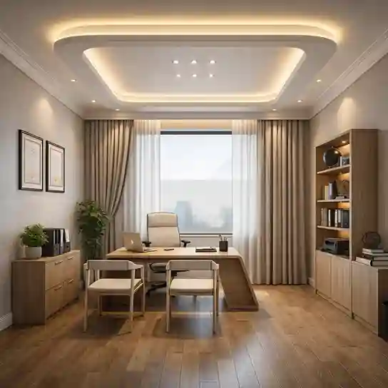 Refined living room interior with terracotta armchair